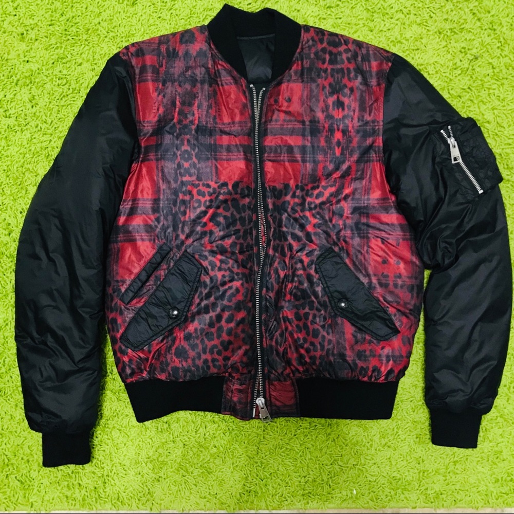 Just Cavalli Red/Black Puffer Jacket